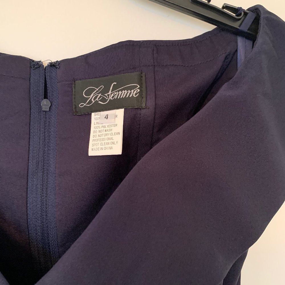 Navy La Femme Gown - Size 4